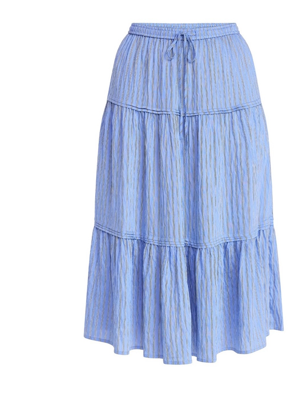Time and Tru Women's Tiered Print Midi Skirt